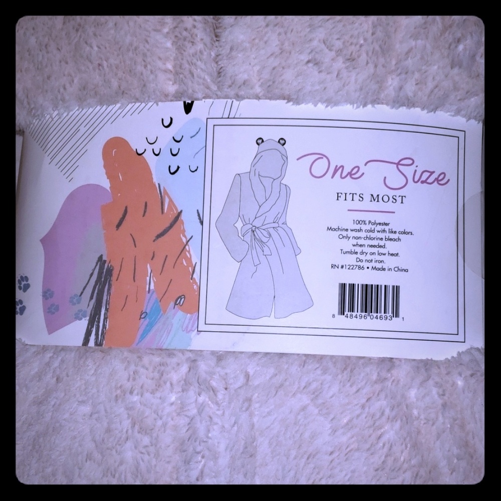 Super soft robe with ears